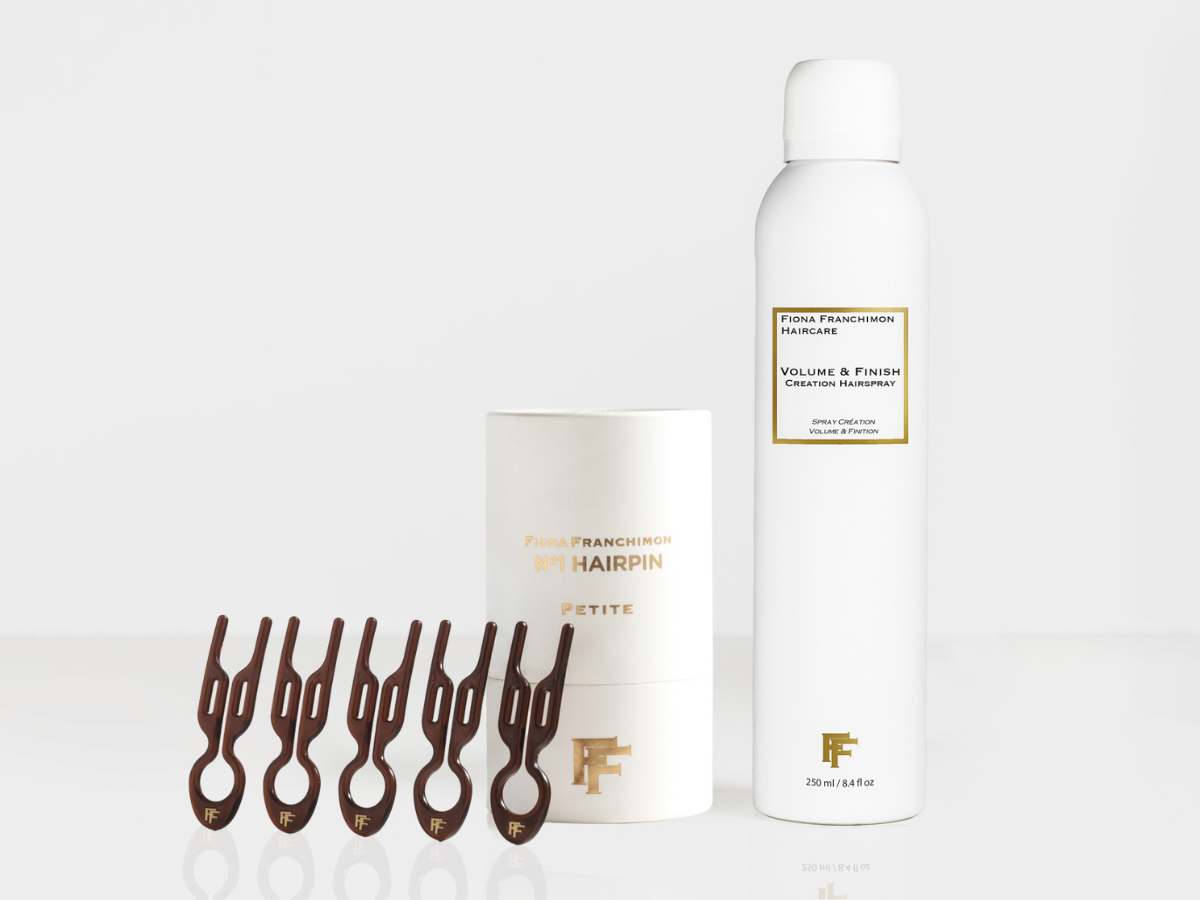 Value set- Volume and Finish Creation Hairspray & Nº1 HAIRPIN Petite Brown