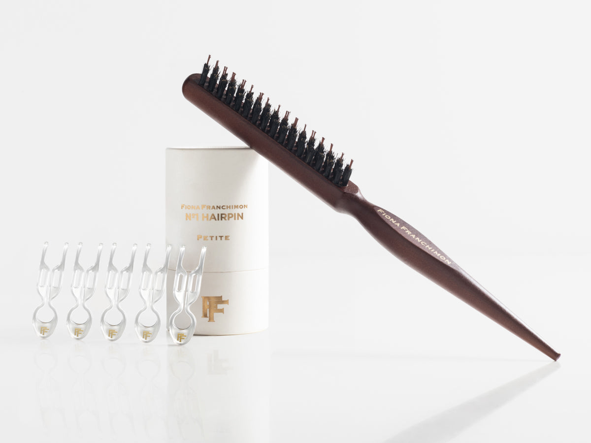 Volume Value Set | Nº1 Hairpin Petite Transparent & Backcomb Hair Brush