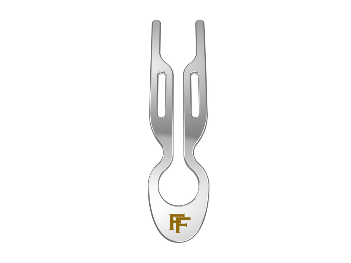 Nº1 HAIRPIN Steel | White Gold finish