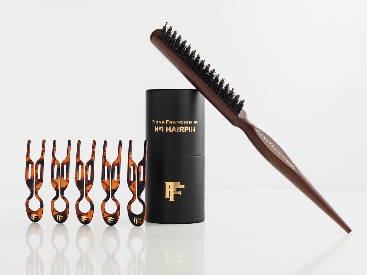 Volume Value Set | Nº1 Hairpin Classic Havana & Backcomb Hair Brush