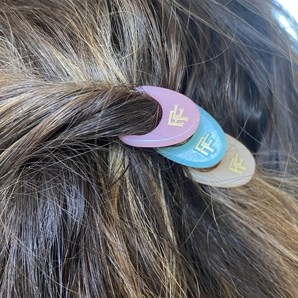 Nº 1 HAIRPIN | Miami Collection | Seashell Pink, Soft Beige and Tantalizing Blue