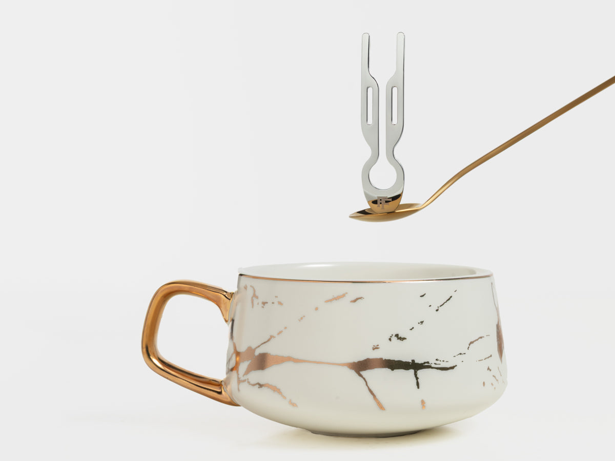 Nº1 HAIRPIN Steel | White Gold finish
