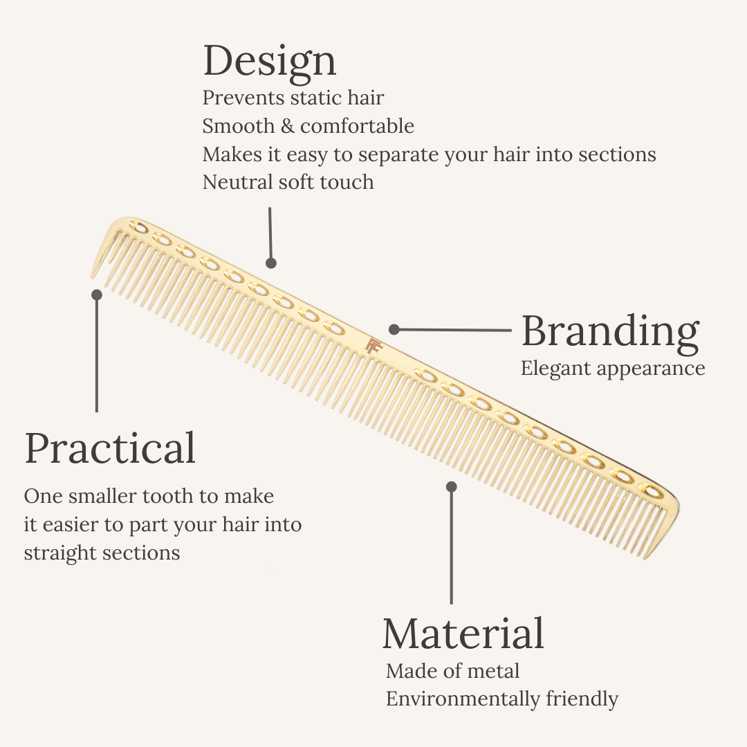 Nº1 Hair Comb Gold