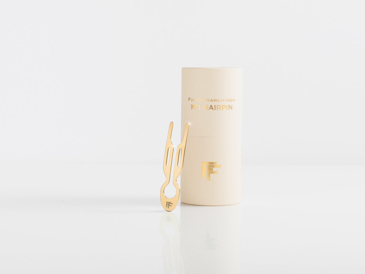 Nº1 HAIRPIN Steel | Yellow Gold finish – Fiona Franchimon USA