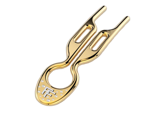 Nº 1 HAIRPIN Solid Yellow Gold 18K - 14 Diamonds Starry Sky | Diamond Dream