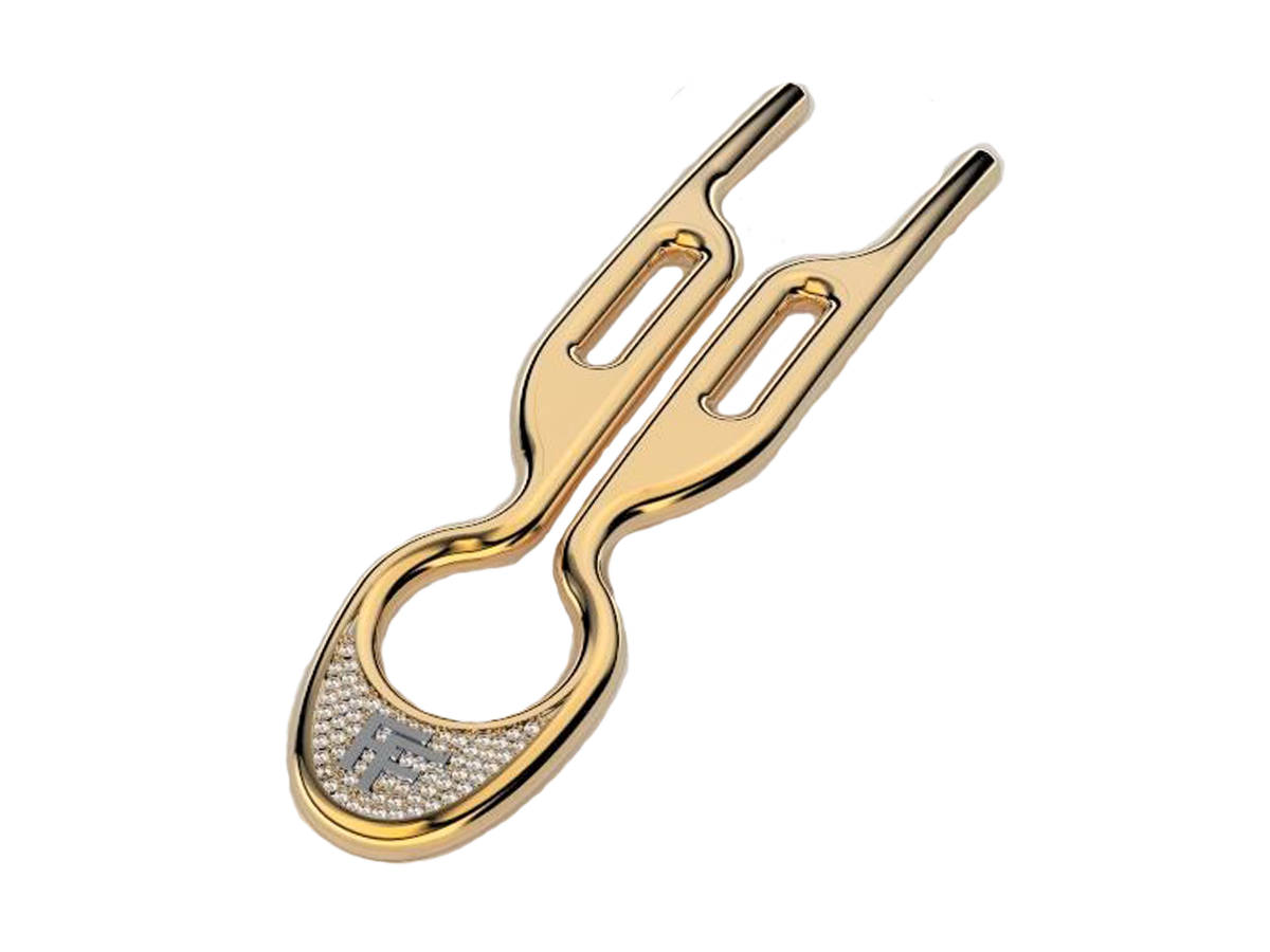 Nº 1 HAIRPIN Solid Yellow Gold 18K - 70 Diamonds | Diamond Dream