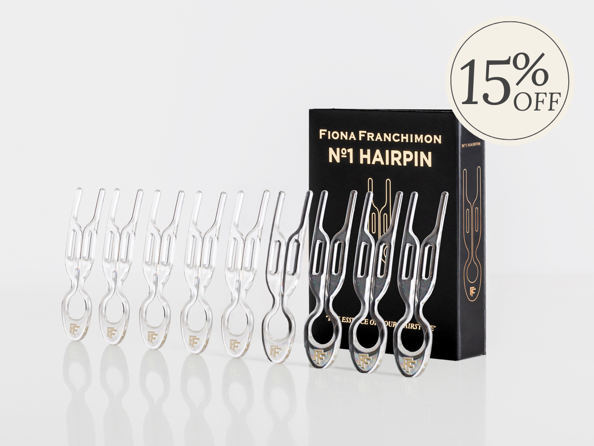 Nº 1 HAIRPIN | Transparent (3 or 5 per box) – Fiona Franchimon USA Nº 1 HAIRPIN | Transparent (3 or 5 per box) – Fiona Franchimon USA