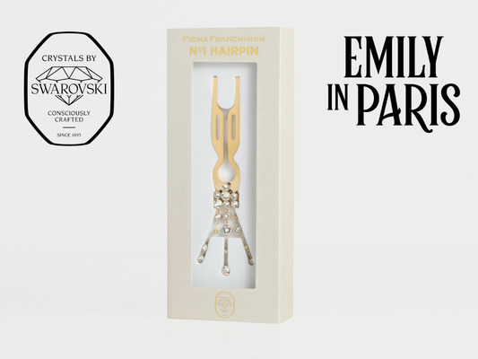 Nº1 Hairpin Pendant | Triple Strand with Swarovski® | Yellow Gold Finish