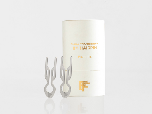 Nº1 HAIRPIN PETITE Steel | White Gold finish (2 per box)