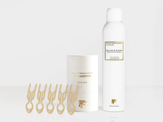 Value set- Volume and Finish Creation Hairspray & Nº1 HAIRPIN Petite Champagnized