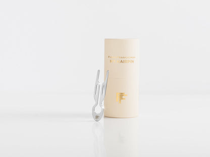Nº1 HAIRPIN Steel | White Gold finish