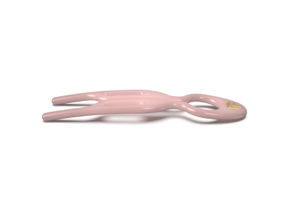 Seashell Pink No. 1 Hairpin shown from the side. The curve is visible.