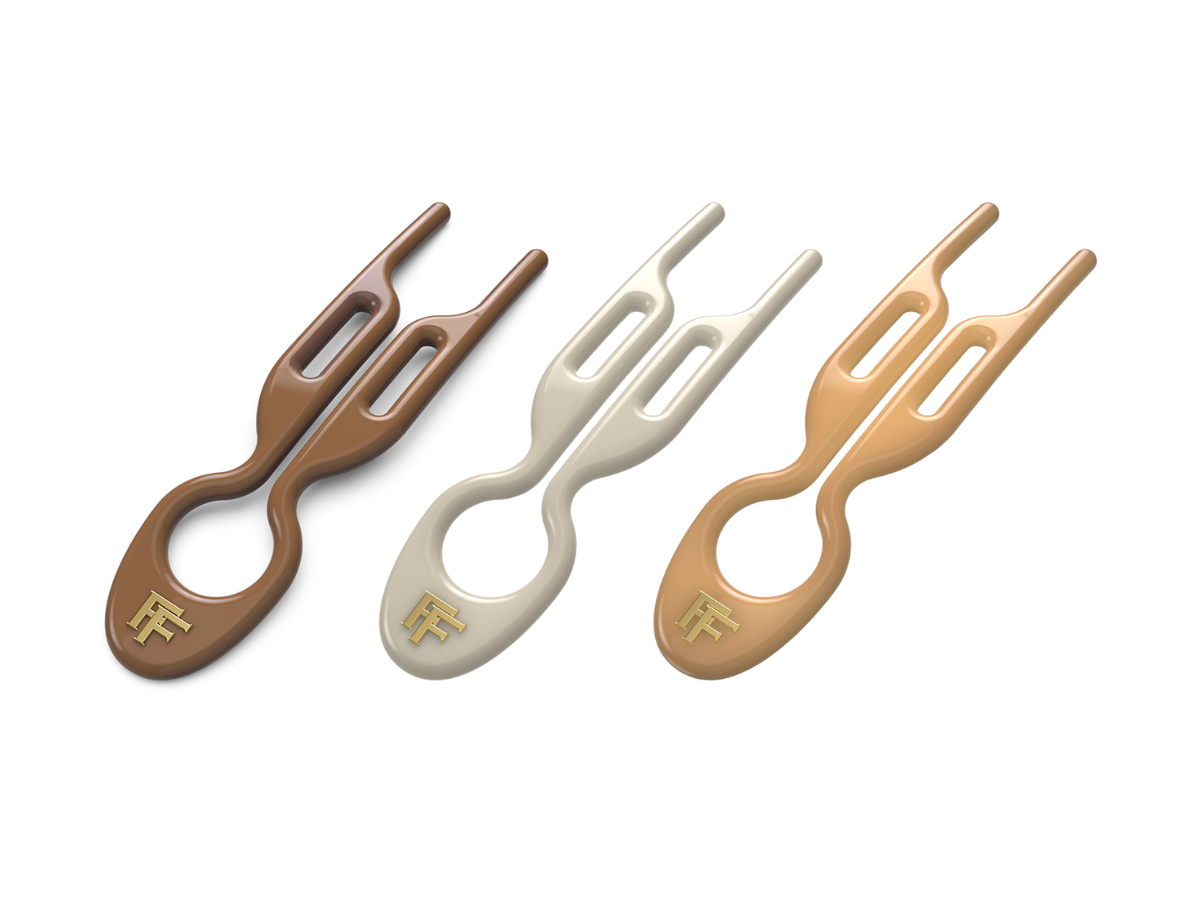 Nº1 HAIRPIN | Milano Collection | Mochaccino, Cream White & Smooth Caramel