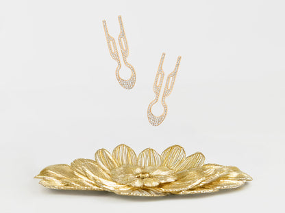 Nº1 HAIRPIN PETITE Steel with Swarovski® Crystals | Yellow Gold Finish (2 per box)