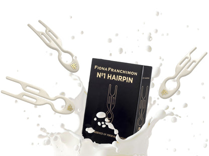 №1 Hairpin Volume Value Set | Cream White & Backcomb Hair Brush
