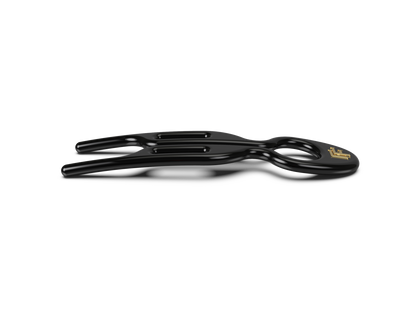 Black No. 1 Hairpin shown from the side. The curve is visible.
