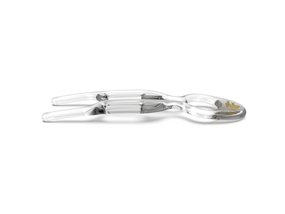 Transparent No. 1 Hairpin shown from the side. The curve is visible.