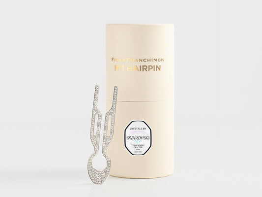Nº1 HAIRPIN Steel with Swarovski® Crystals | White Gold Finish