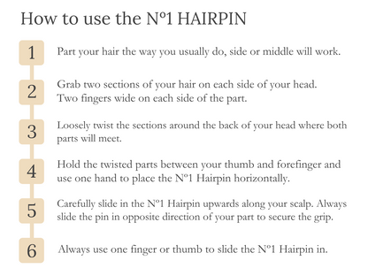Nº 1 HAIRPIN | Emerald Green (3 or 5 per box)