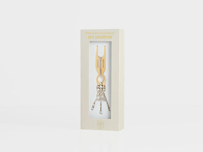 Nº1 Hairpin Pendant | Triple Strand with Swarovski® | Yellow Gold Finish