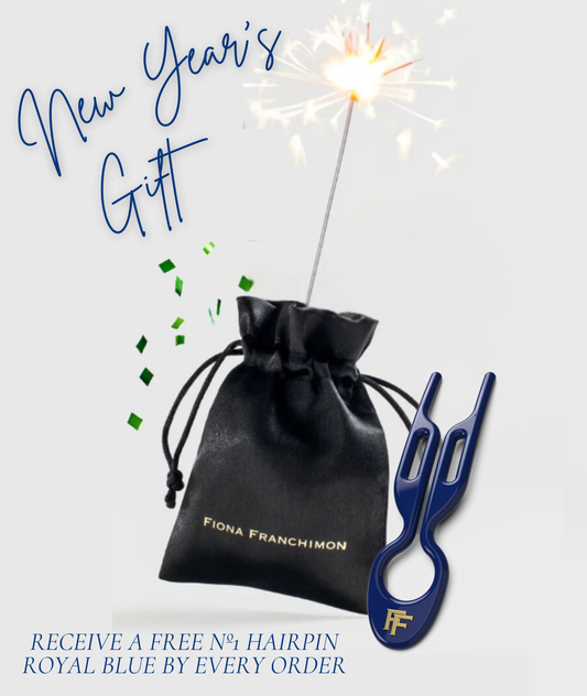 №1 HAIRPIN | Royal Blue (1x single Hairpin) + Satin Bag