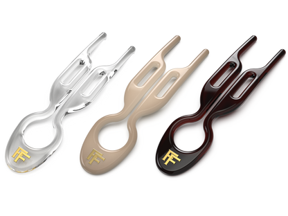 Nº 1 HAIRPIN | London Collection | Set Transparent, Soft Beige and Brown