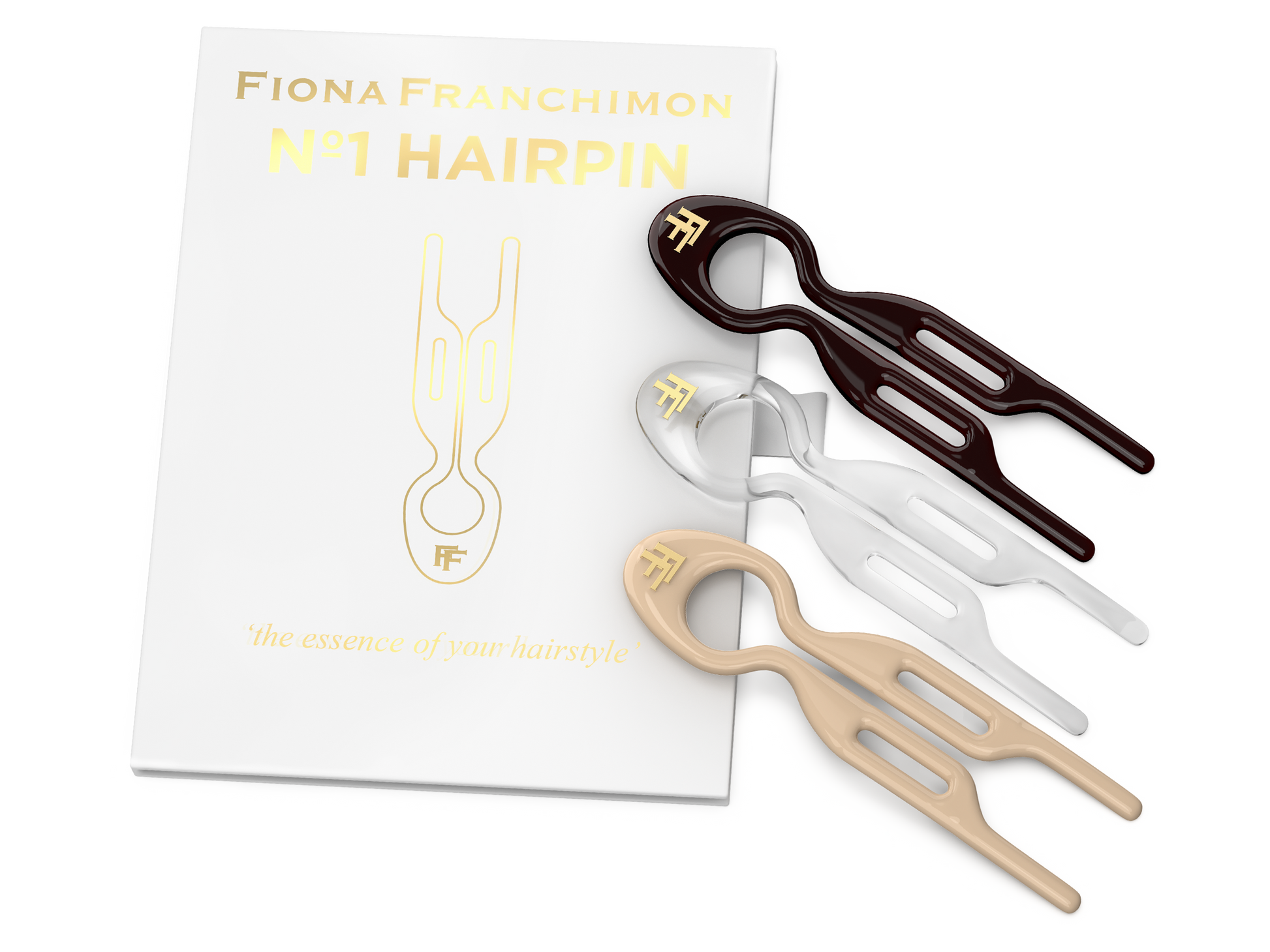 Fiona Franchimon No.1 ヘアピン 3色アソート Nº 1 HAIRPIN | Smooth Caramel (3 or 5 per box) – Fiona Franchimon