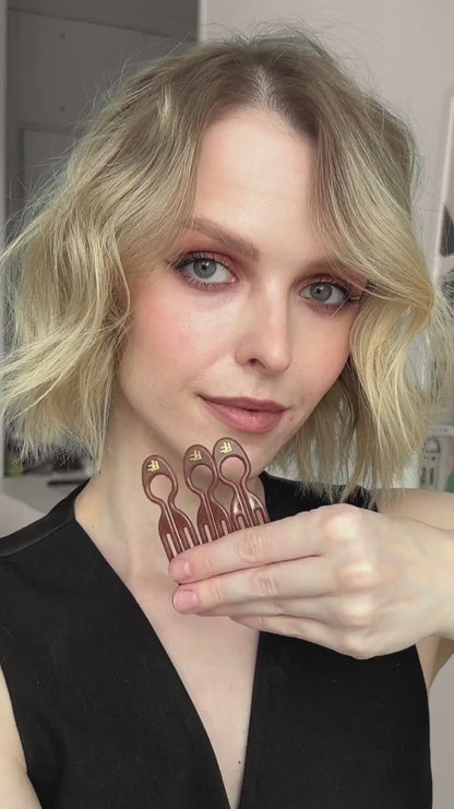 №1 Hairpin Volume Value Set | Mochaccino & Backcomb Hair Brush